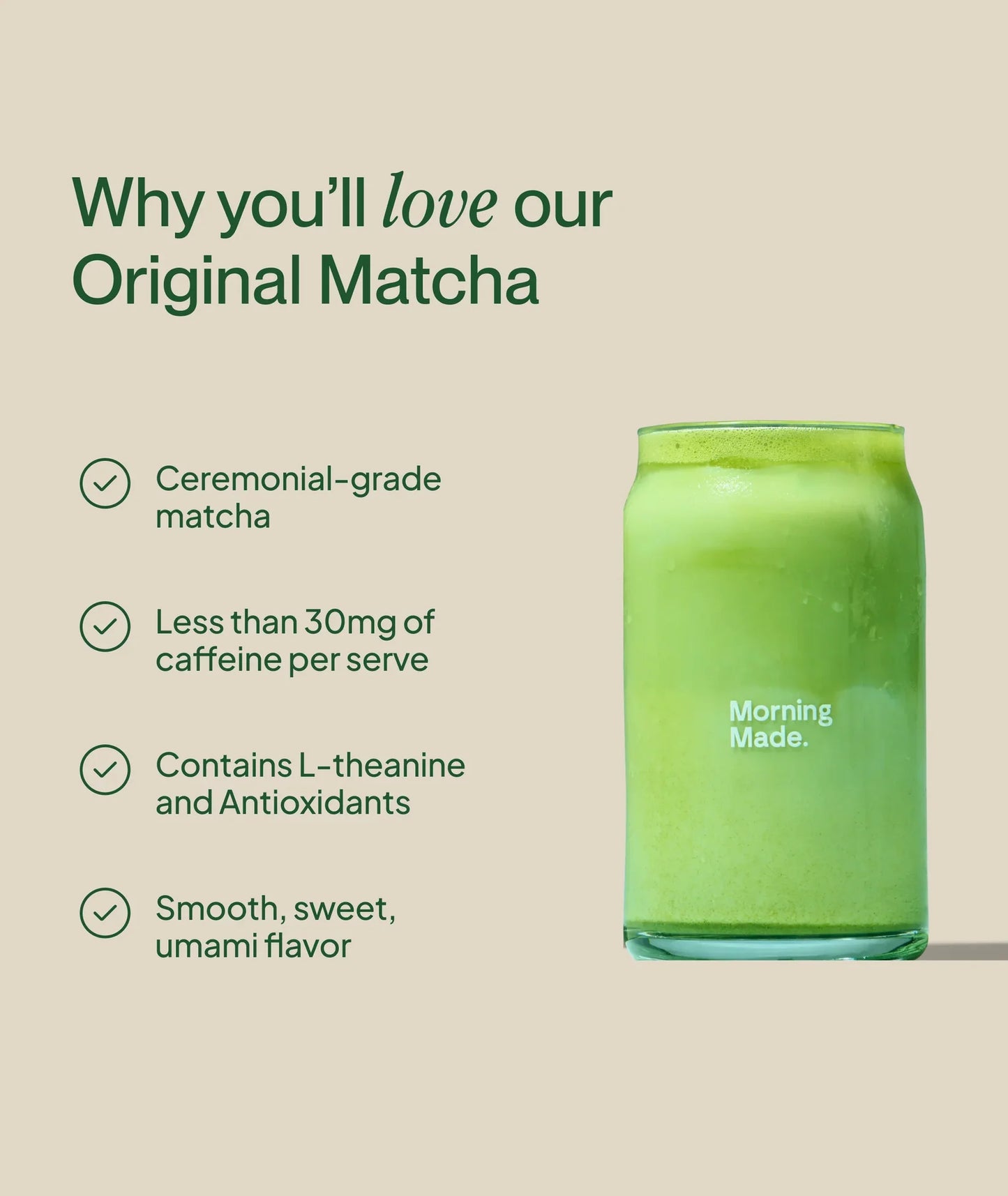 Morning Made – Original Matcha Latte