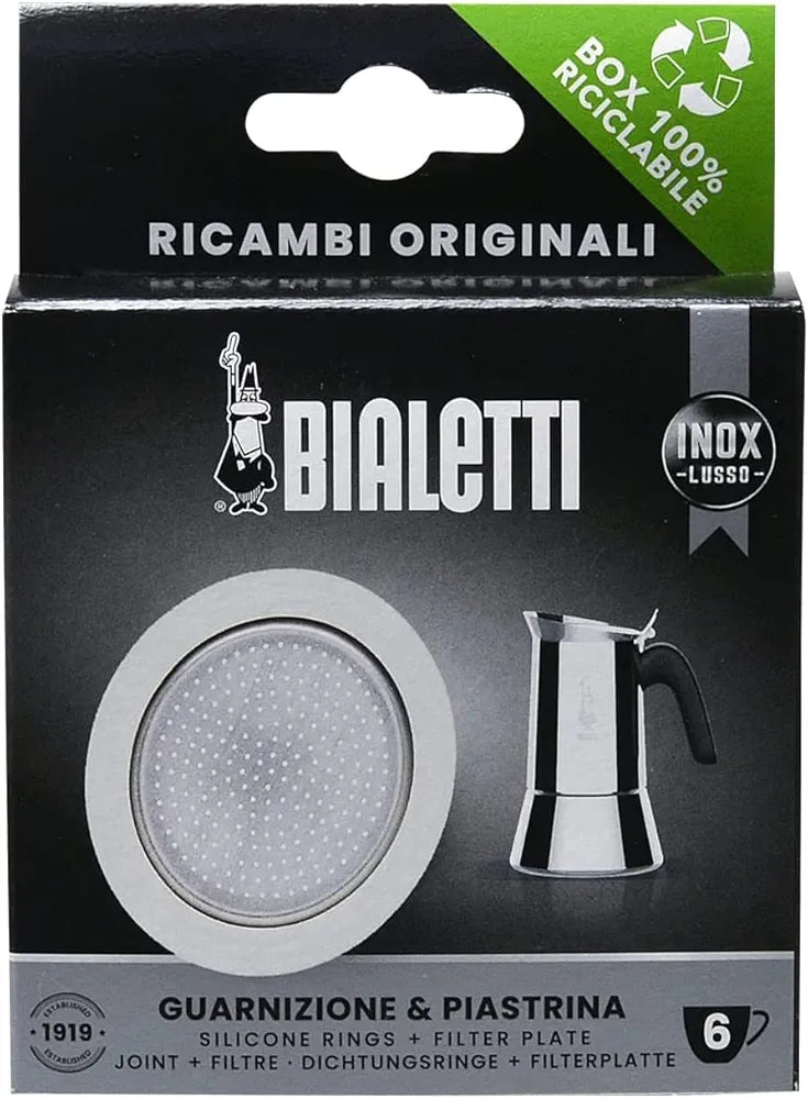 Bialetti FILTER+SILICON GASKET 6 Cup INOX